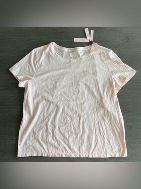 NWT Victorias Secret Dream Cropped Tee Pink
